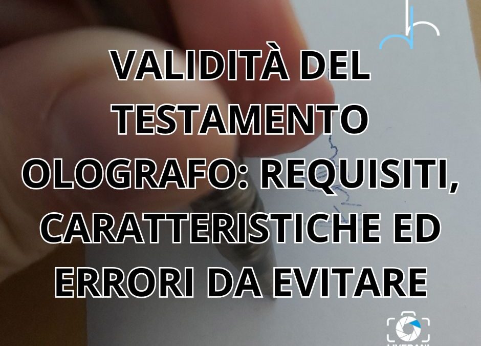 validità del testamento olografo