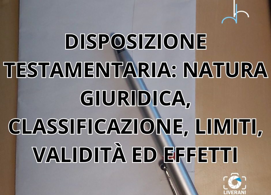 disposizione testamentaria